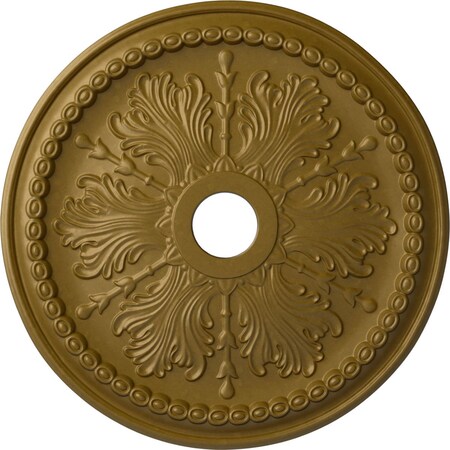 Ekena Millwork Winsor Ceiling Medallion (Fits Canopies up to 4"), Hand-Painted Gold, 27 1/2"OD x 4"ID x 1 1/2"P CM27WIGLS
